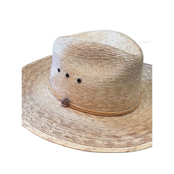 Artisan Made In Mexico Woven Palm Leaf Straw Women’s Cowboy Hat Cover Up Hiking main image 8
